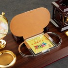 Набор настольный, органайзер 6 в 1, с визитницей и часами, вишня - Фото 16