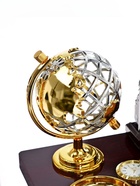 Набор настольный, органайзер 6 в 1, с визитницей и часами, вишня - Фото 22