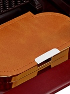 Набор настольный, органайзер 6 в 1, с визитницей и часами, вишня - Фото 24