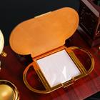 Набор настольный, органайзер 6 в 1, с визитницей и часами, вишня - Фото 9