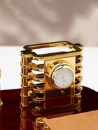 Набор настольный, органайзер 6 в 1 с визитницей и часами, красное дерево - Фото 6