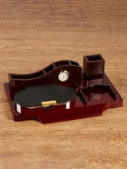 Набор настольный 4 в 1 с визитницей, красное дерево - Фото 1