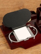 Набор настольный 4 в 1 с визитницей, красное дерево - Фото 3