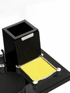 Набор настольный 7 в1 с визитницей и часами, черное дерево - Фото 5