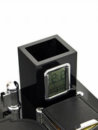 Набор настольный 7 в1 с визитницей и часами, черное дерево - Фото 6