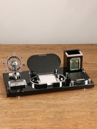 Набор настольный 7 в1 с визитницей и часами, черное дерево - Фото 7