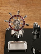 Набор настольный 7 в1 с визитницей и часами, черное дерево - Фото 8