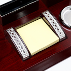 Набор настольный 6 в1 с визитницей, красное дерево - Фото 5