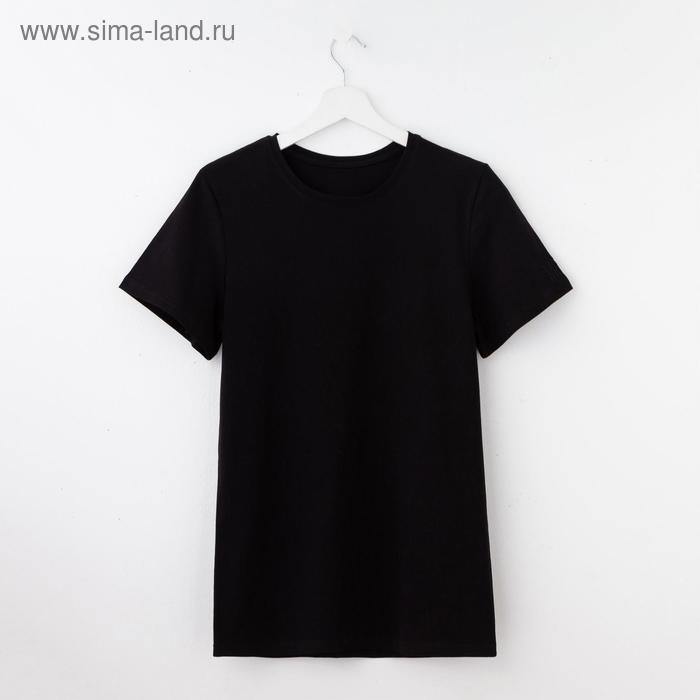 Футболка женская MIST basic, размер 40-42, чёрная