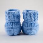 Пинетки детские, цвет голубой, р-р 20 (56-62) - фото 22453760