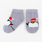 Набор новогодних детских носков Крошка Я «Пингвин», 2 пары, 6-8 см - фото 30299545