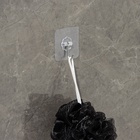 Крючок самоклеящийся Доляна, 5.6×5.6×2 см, прозрачный - Фото 4