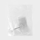 Крючок самоклеящийся Доляна, 5.6×5.6×2 см, прозрачный - Фото 7