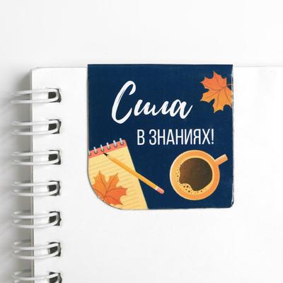 Магнитные закладки для книг, 4 шт., в открытке «С днем учителя»