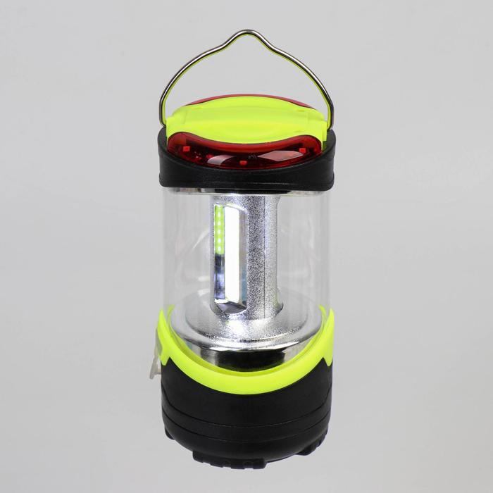 Фонарь кемпинговый аккумуляторный, 5 Вт, 1200 мАч, USB, салатовый