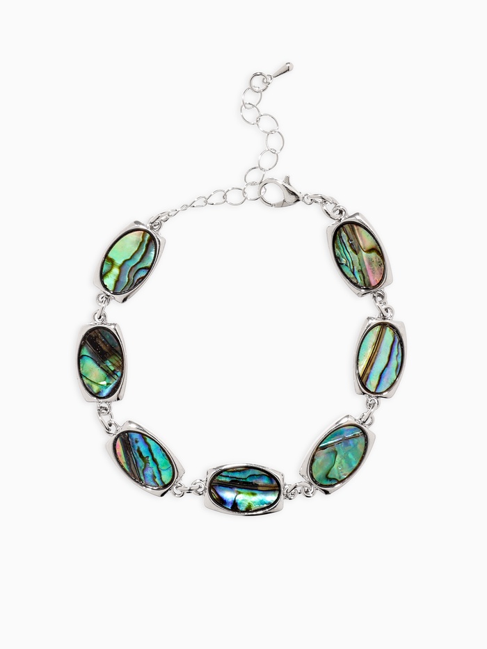 Браслет «Галиотис» овал в прямоугольнике, длина 17 см + доп.цепочка 5 см - Фото 1