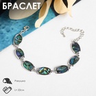 Браслет «Галиотис» овал в прямоугольнике, длина 17 см + доп.цепочка 5 см - Фото 7