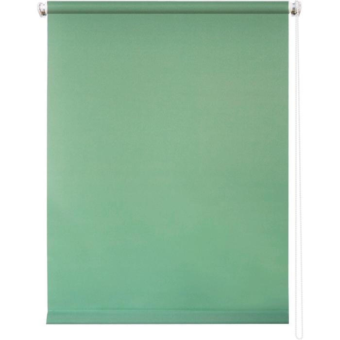 Рулонная штора «Плайн», 48 х 175 см, цвет светло-зелёный