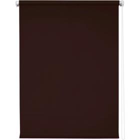 Рулонная штора «Плайн», 61 х 175 см, цвет тёмно-коричневый