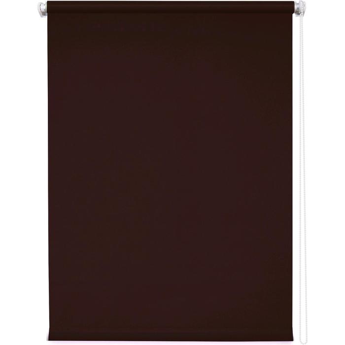 Рулонная штора «Плайн», 67 х 175 см, цвет тёмно-коричневый