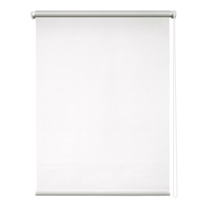 Рулонная штора блэкаут «Сильвер», 48 х 175 см, цвет белый