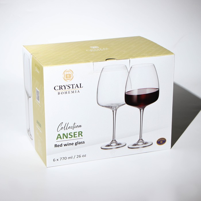 Набор бокалов для вина Anser, 770 мл, 6 шт - фото 1927592101