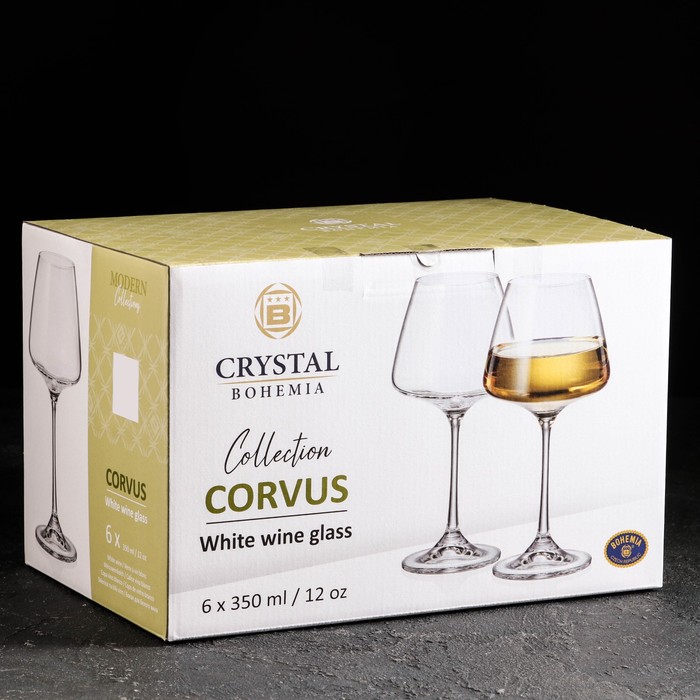 Набор бокалов для вина Corvus, 350 мл, 6 шт - фото 1927592119
