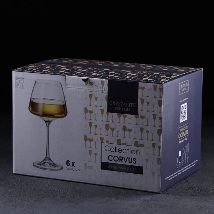 Набор бокалов для вина Corvus, 350 мл, 6 шт - фото 1908590872