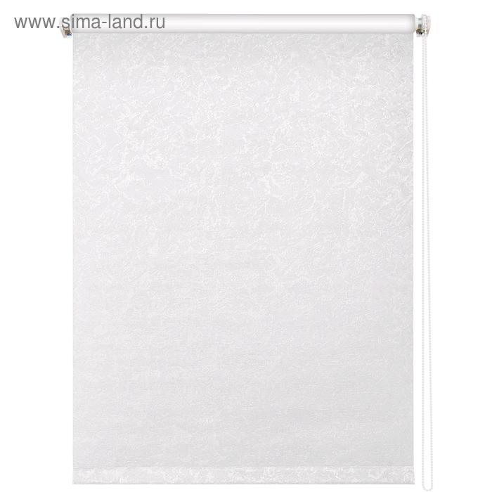 Рулонная штора блэкаут «Фрост», 48 х 175 см, цвет белый - Фото 1