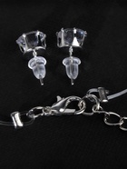 Гарнитур 2 предмета: кулон, серьги «На леске» классика, цвет белый в серебре, 30 см - Фото 8