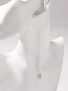 Гарнитур 2 предмета: кулон, серьги «На леске» классика, цвет белый в золоте, 30 см - Фото 2