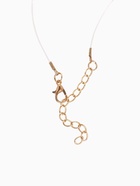 Гарнитур 2 предмета: кулон, серьги «На леске» сердечко, цвет белый в золоте, 30 см - Фото 6