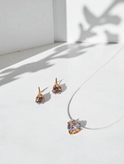 Гарнитур 2 предмета: кулон, серьги «На леске» сердечко, цвет белый в золоте, 30 см - Фото 9