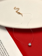 Кулон "На леске" сердечко, цвет белый в золоте, 35см - фото 809215282 Кулон "На леске" сердечко, цвет белый в золоте, 35см - фото 809215282