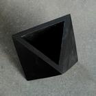 Кашпо бетонное "Абстракция" черное  11 х 11 х 9 см - фото 23037025