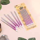 Свечи в торт «Ройс. Градиент», 6 шт., высокие, 13 см, фиолетовый, розовый, серебро - Фото 6