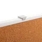 Доска пробковая А2, 45×60 см, Calligrata, в ПВХ рамке белого цвета - Фото 7