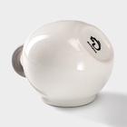 Сахарница Доляна «Зайка», 200 мл, с ложкой, доломит, белая - Фото 3