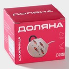 Сахарница Доляна «Зайка», 200 мл, с ложкой, доломит, белая - Фото 6