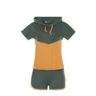 Комплект женский (футболка, шорты) «Даль» цвет хаки, размер 42 - Фото 4