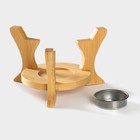 Заварочный чайник BellaTenero «Тюльпан», 700 мл, с подогревом, бамбуковая подставка, фарфор, белый - Фото 11