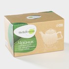 Заварочный чайник BellaTenero «Тюльпан», 700 мл, с подогревом, бамбуковая подставка, фарфор, белый - Фото 12