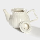 Заварочный чайник BellaTenero «Тюльпан», 700 мл, с подогревом, бамбуковая подставка, фарфор, белый - Фото 5