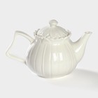 Заварочный чайник BellaTenero «Тюльпан», 700 мл, с подогревом, бамбуковая подставка, фарфор, белый - Фото 6