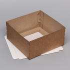 Кондитерская упаковка с окном, крафт, 30 х 30 х 15 см - Фото 4