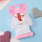 Набор для волос «Мишутки с яблочком», 4 резинки, 3 зажима, 4.5 см 5065340