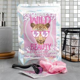 Набор: резинка и мезороллер Wild beauty, 14 х 4 см, 540 игл 5096127
