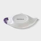 Подставка под чайный пакетик Доляна «Лаванда», 12×9 см, цвет белый - Фото 4