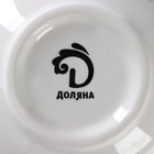 Миска Доляна «Зайка», 250 мл, d=11.3 см, фарфор - Фото 6