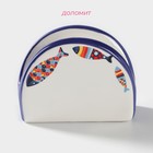 Салфетница Доляна «Емеля», 9.5×7×4.3 см, белая - Фото 2